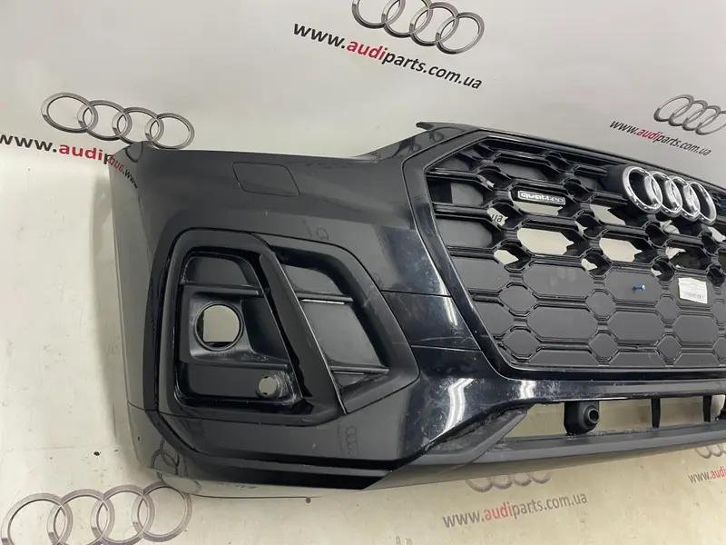бампер передній q5 80a рест sline (антихром)