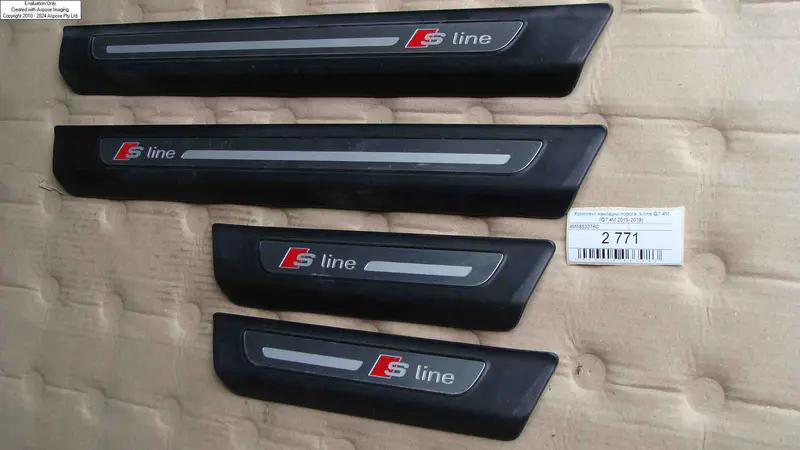 комплект накладки порога  s-line q7 4m