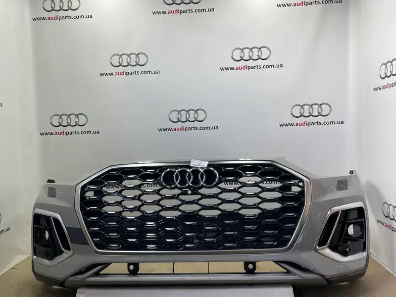 бампер передній q5 80a рест sportback хром