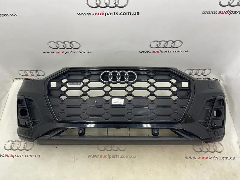 бампер передній q5 80a рест sline (антихром)