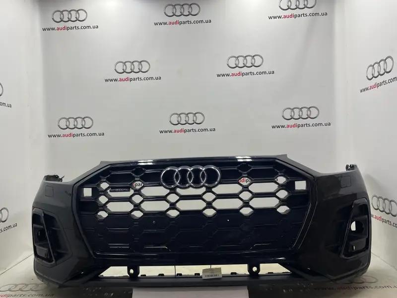 бампер передній q5 80a рест sline (антихром)