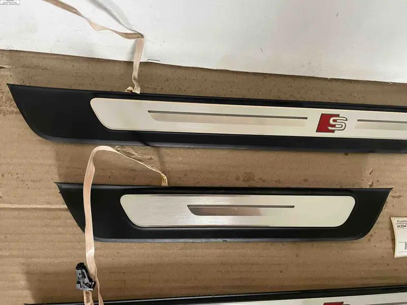 комплект накладок на пороги sline  led